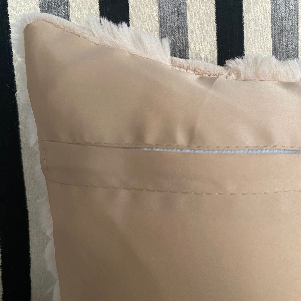 Herringbone Cushion Covers, Sand Color, Pack of 2, 16" x 16" - Coral Slub -